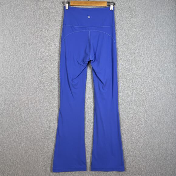 Lululemon Wild Indigo Groove Super High Rise Flared Pant Nulu Size 6 - Picture 5 of 9